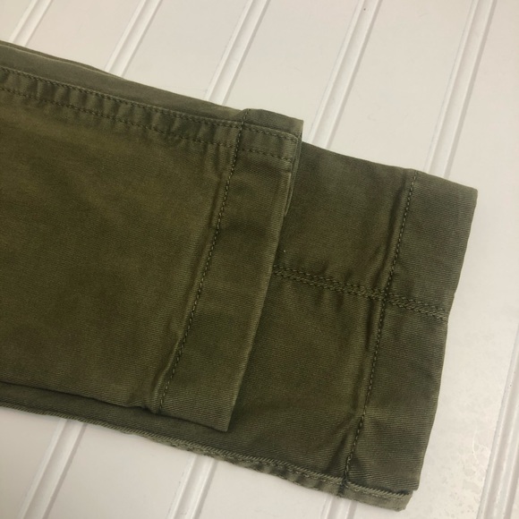 J. Crew Skinny Green Twill Utility Washed Pant - Picture 10 of 10